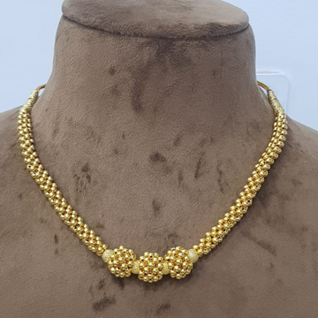916 Gold Plain Anniversary Handmade Necklace SJJGN... by 