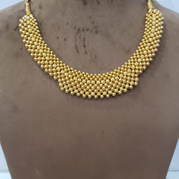 916 Gold Plain light weight Traditional Necklace S... by 